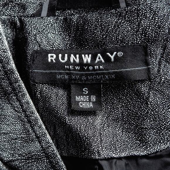 Runway New York Women’s Moto Jacket Cyberpunk Grunge-Glam Clubwear Size Small - Picture 12 of 12